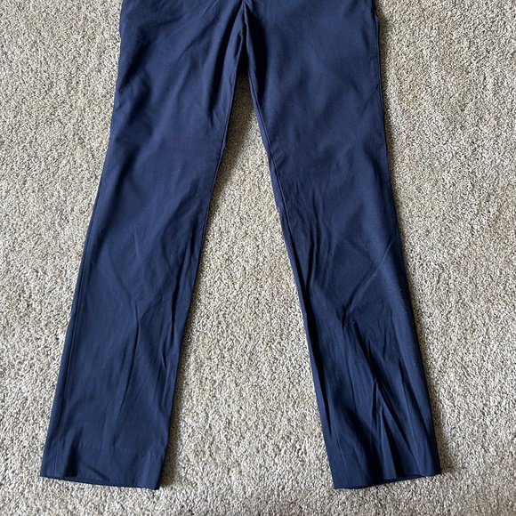 J. Ferrar Mens 32Wx32L Slim Straight Navy Blue Dress Pants - Picture 4 of 7